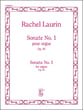 Sonata No. 1, Op. 91 Organ sheet music cover